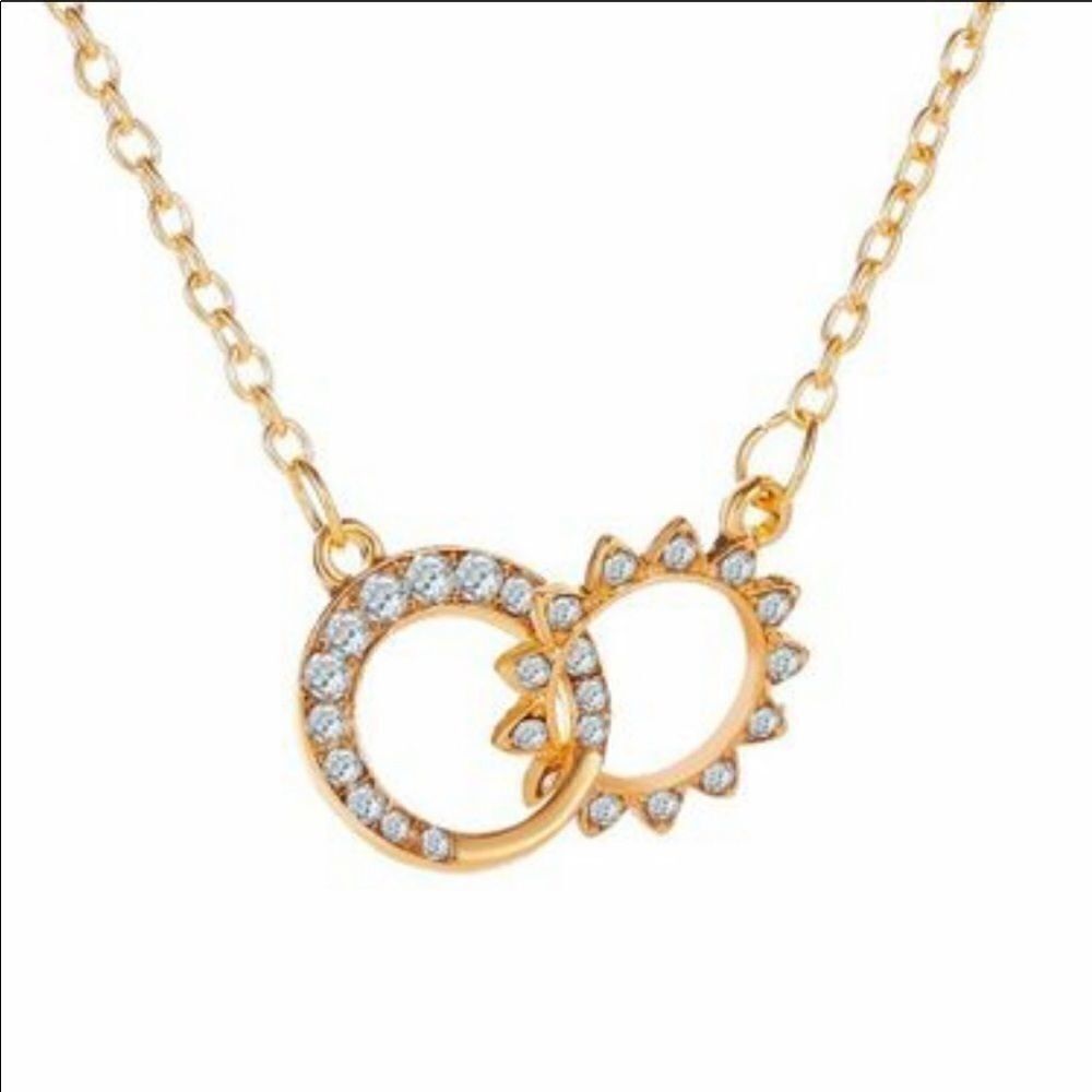 Necklace Moon and Sun Rhinestone Cute Mix Match